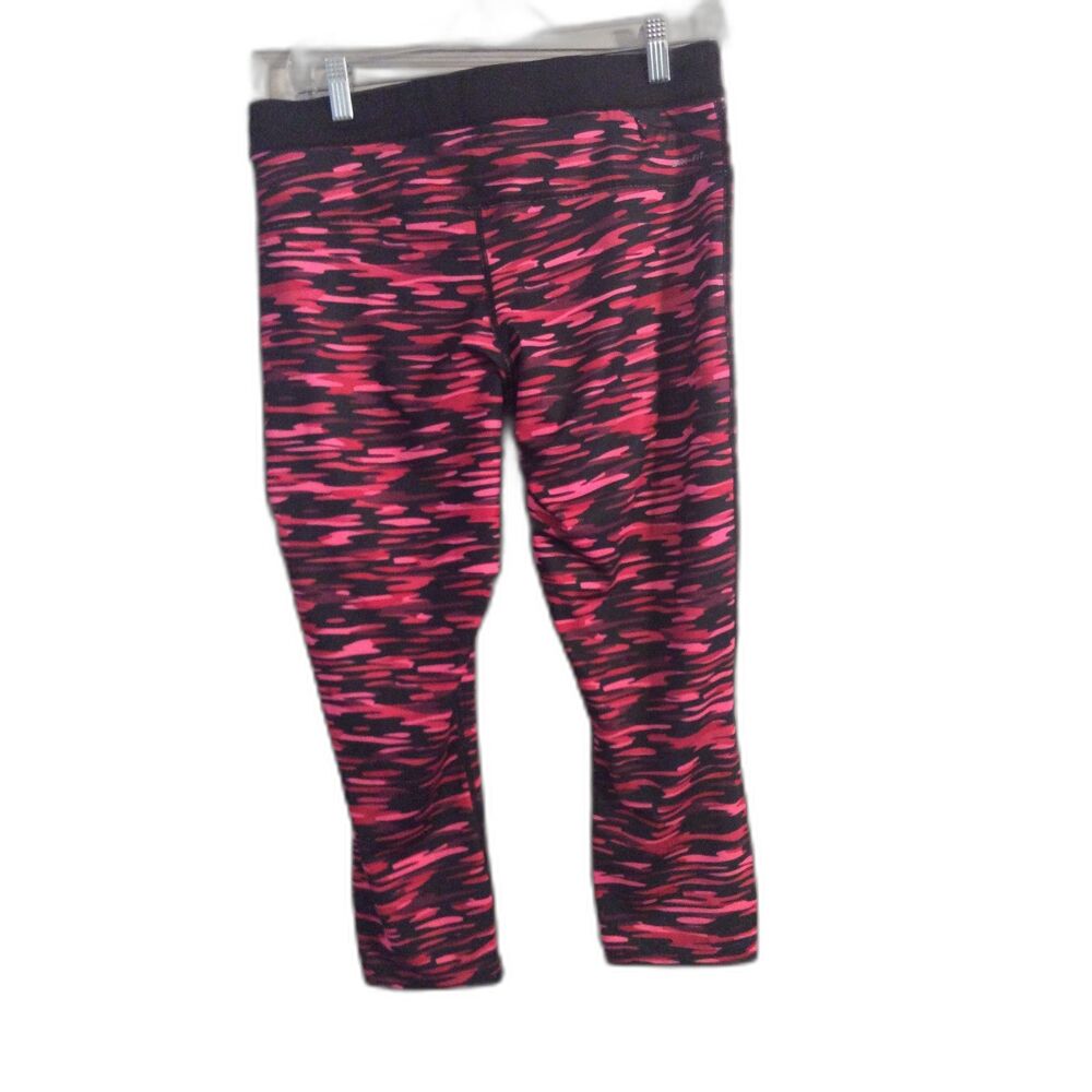 NIKE VNC Capri Leggings Dri-Fit Running Training Large L Pink Black